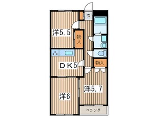 岩崎ガーデンの物件間取画像